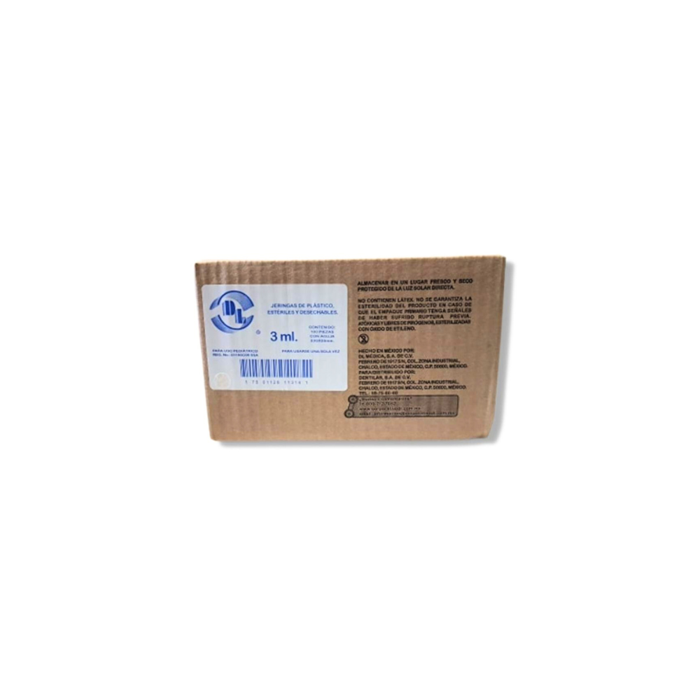 Jeringa 3ML 23X25 C100 Dentilab