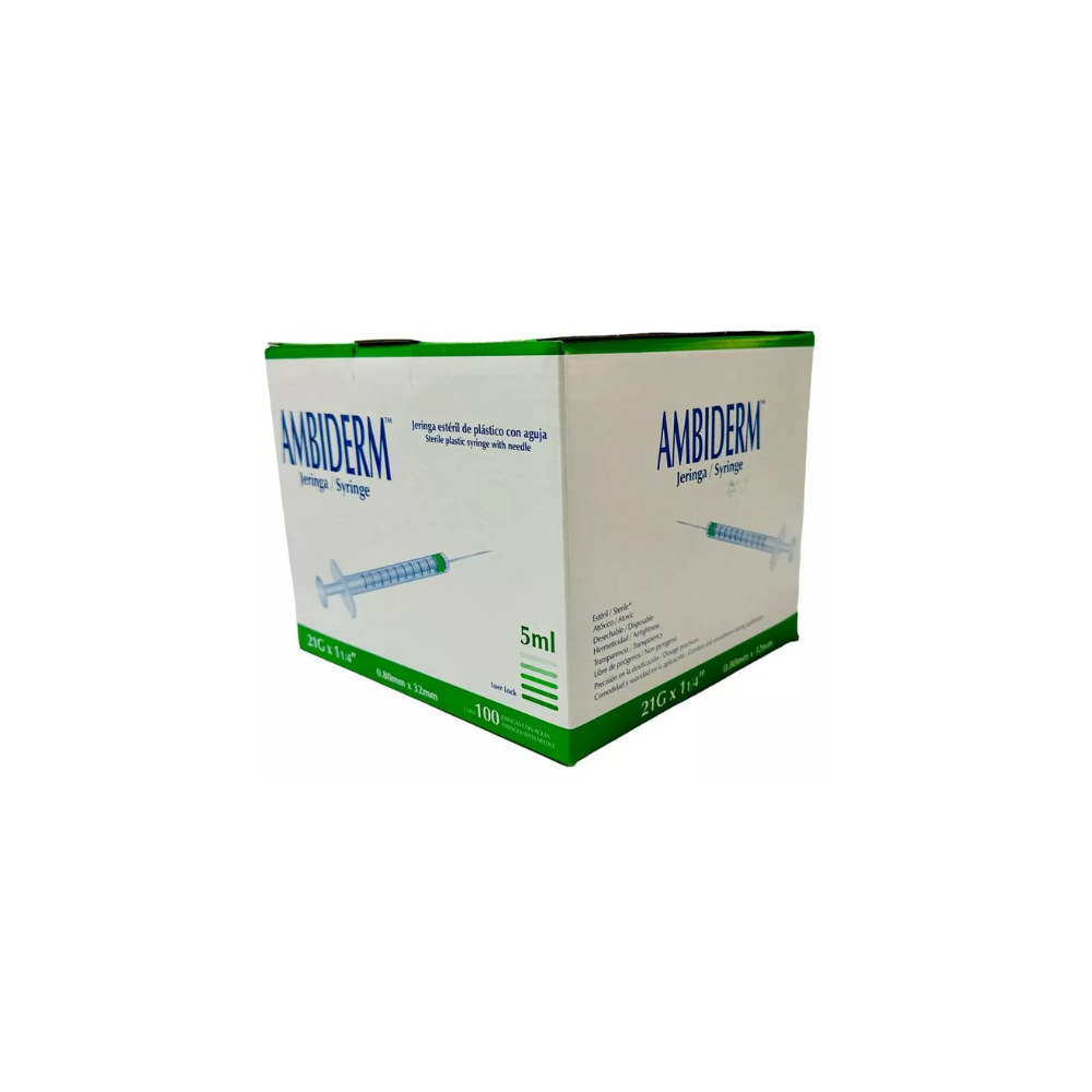 Jeringa 5ML 21 X 32 C100 Ambiderm