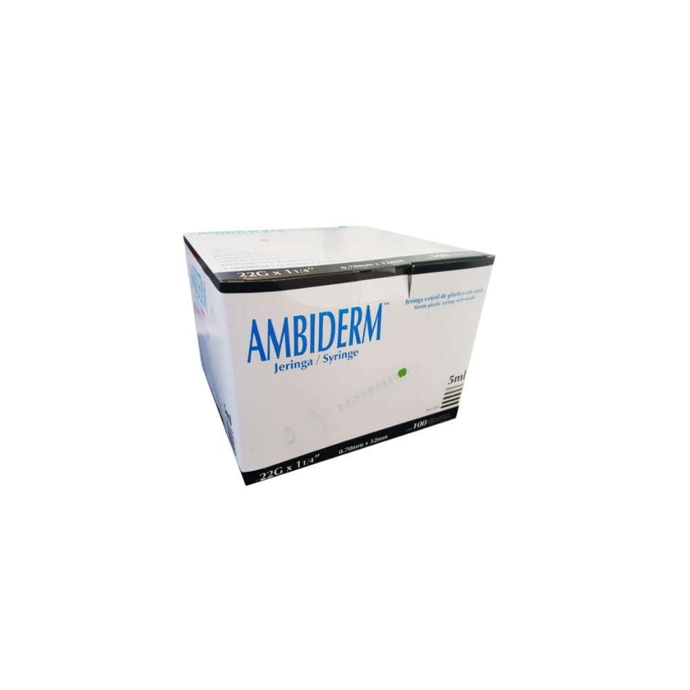 Jeringa 5ML 22 X 32 C100 Ambiderm