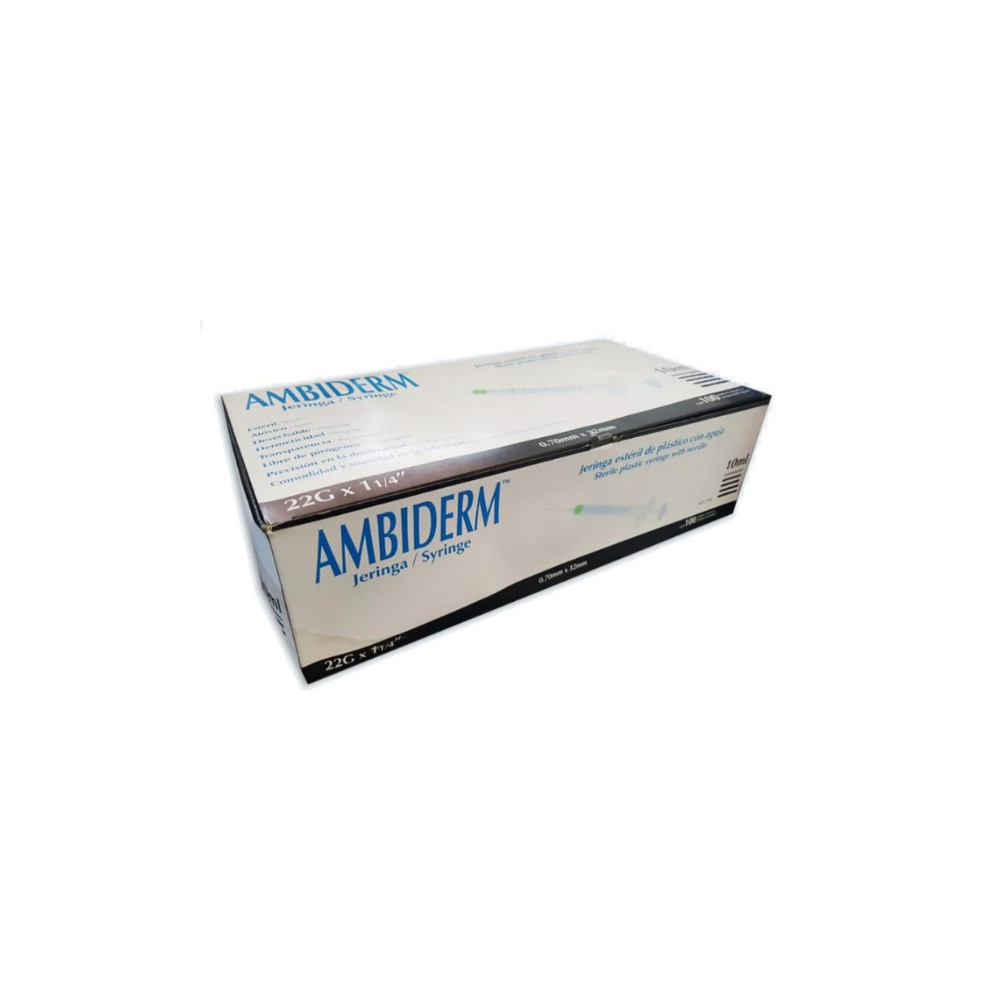 Jeringa 10ML 22 X 32 C100 Ambiderm